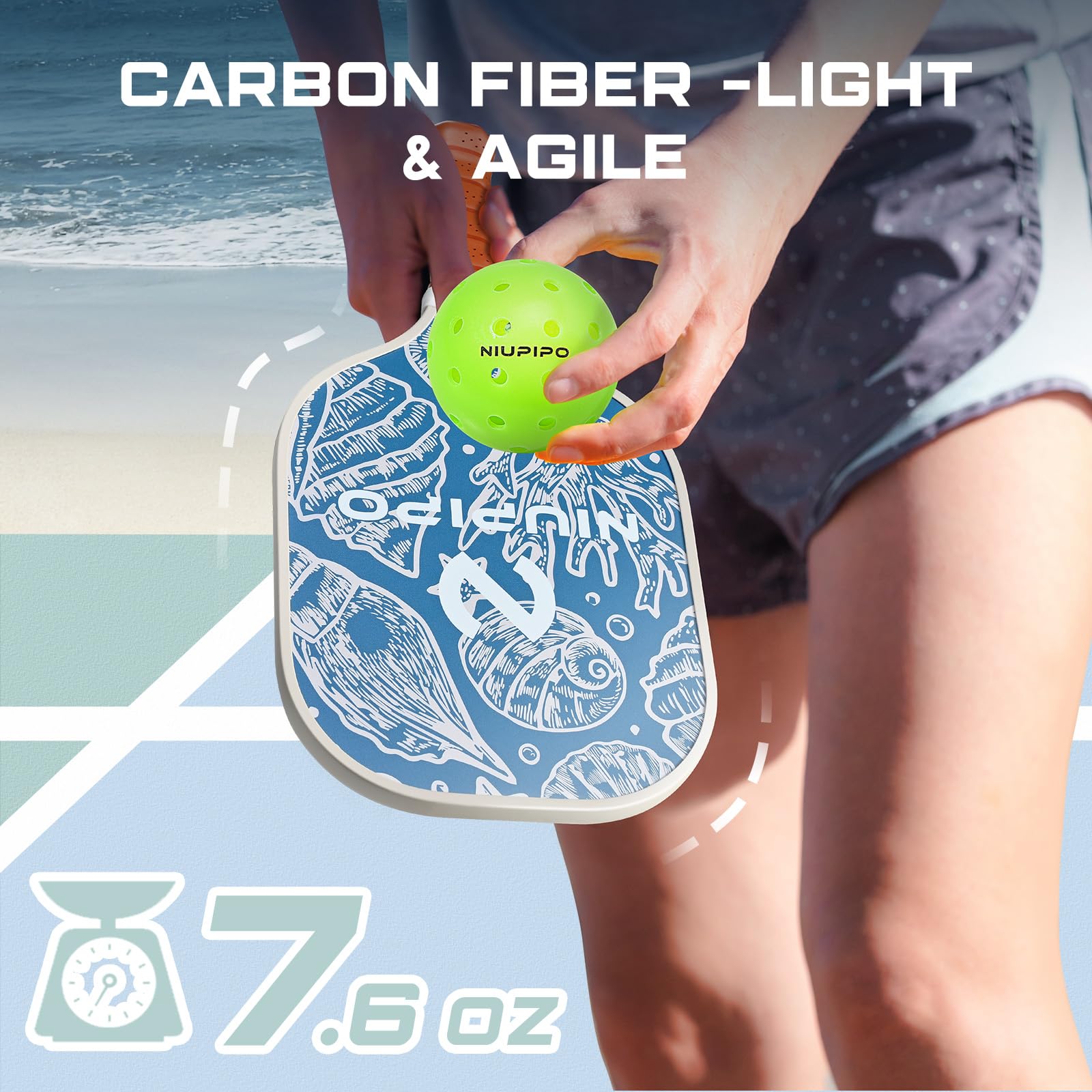 ピックルボールパドル NIUPIPO QUAKE 3K コスパ◎ピックルボールパドル